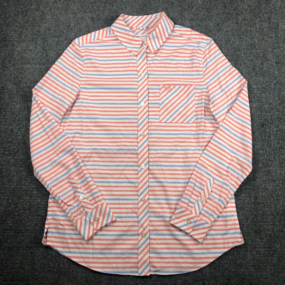 Southern Tide Women’s Long-Sleeve Performance Button-Down Shirt